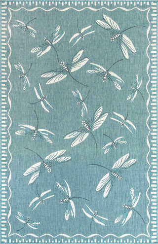 Trans Ocean Carmel 8440/04 Dragonfly Blue Area Rug by Liora Manne