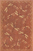 Trans Ocean Carmel 8440/24 Dragonfly Red Area Rug by Liora Manne