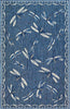 Trans Ocean Carmel 8440/33 Dragonfly Navy Area Rug by Liora Manne