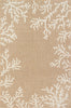Trans Ocean Carmel 8448/12 Coral Border Beige Area Rug by Liora Manne