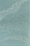 Trans Ocean Carmel 8449/04 School Of Fish Blue Area Rug by Liora Manne