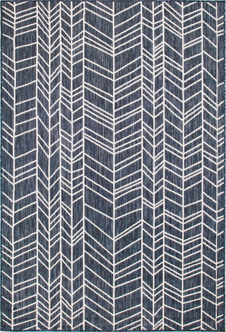 Trans Ocean Carmel 8468/33 Chevron Navy Area Rug by Liora Manne