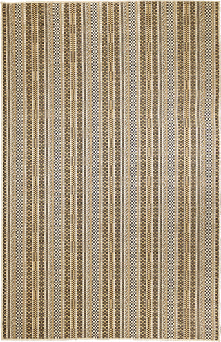 Trans Ocean Carmel 8473/12 Rope Stripe Tan Area Rug by Liora Manne