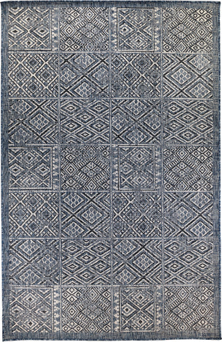 Trans Ocean Carmel 8475/33 Patchwork Kilim Blue Area Rug by Liora Manne