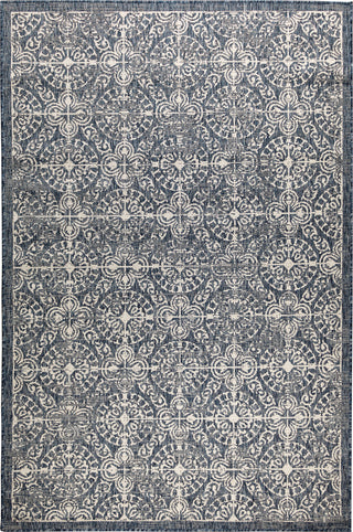 Trans Ocean Carmel 8476/33 Antique Tile Navy Area Rug by Liora Manne