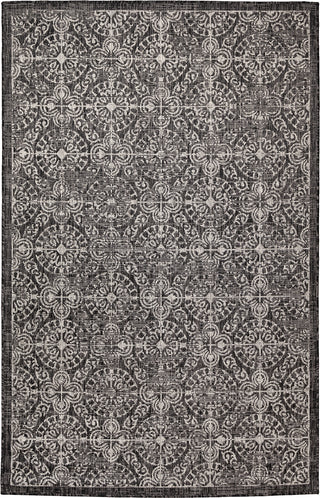 Trans Ocean Carmel 8476/48 Antique Tile Black Area Rug by Liora Manne