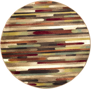 Artistic Weavers Crete Jade Red Multi Area Rug Round