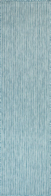 Trans Ocean Carmel 8422/04 Texture Stripe Blue Area Rug by Liora Manne