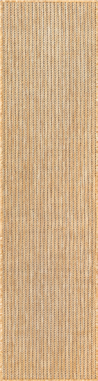 Trans Ocean Carmel 8422/12 Texture Stripe Natural Area Rug by Liora Manne