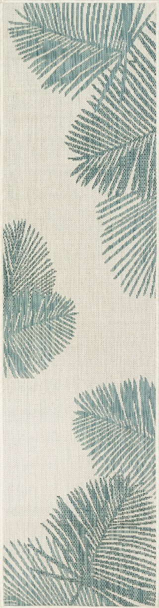 Trans Ocean Carmel 8439/04 Palm Blue Area Rug by Liora Manne