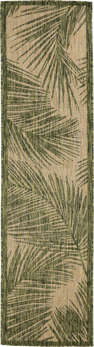 Trans Ocean Carmel 8474/06 Fronds Green Area Rug by Liora Manne