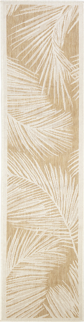 Trans Ocean Carmel 8474/12 Fronds Beige Area Rug by Liora Manne