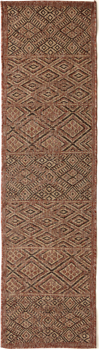 Trans Ocean Carmel 8475/24 Patchwork Kilim Red Area Rug by Liora Manne