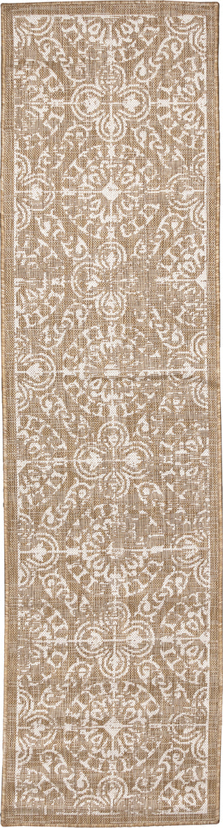 Trans Ocean Carmel 8476/12 Antique Tile Beige Area Rug by Liora Manne