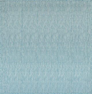 Trans Ocean Carmel 8422/04 Texture Stripe Blue Area Rug by Liora Manne