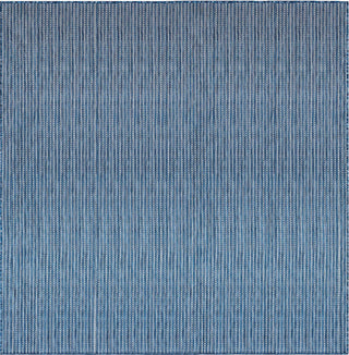 Trans Ocean Carmel 8422/33 Texture Stripe Navy Area Rug by Liora Manne