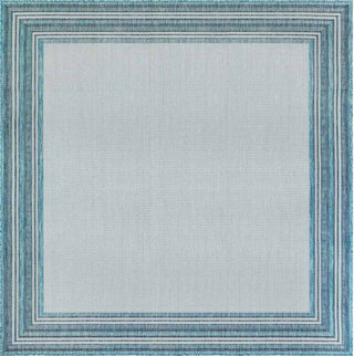 Trans Ocean Carmel 8425/04 Multi Border Blue Area Rug by Liora Manne