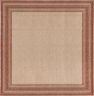 Trans Ocean Carmel 8425/24 Multi Border Red Area Rug by Liora Manne