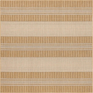 Trans Ocean Carmel 8435/12 Stripe Khaki Area Rug by Liora Manne