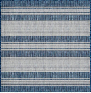 Trans Ocean Carmel 8435/33 Stripe Navy Area Rug by Liora Manne