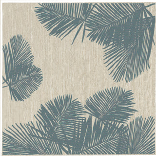 Trans Ocean Carmel 8439/04 Palm Blue Area Rug by Liora Manne