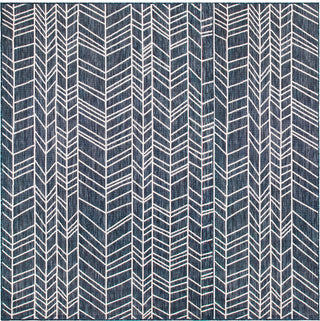 Trans Ocean Carmel 8468/33 Chevron Navy Area Rug by Liora Manne