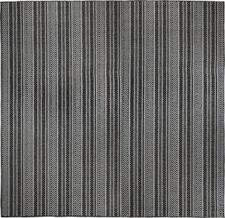 Trans Ocean Carmel 8473/48 Rope Stripe Black Area Rug by Liora Manne