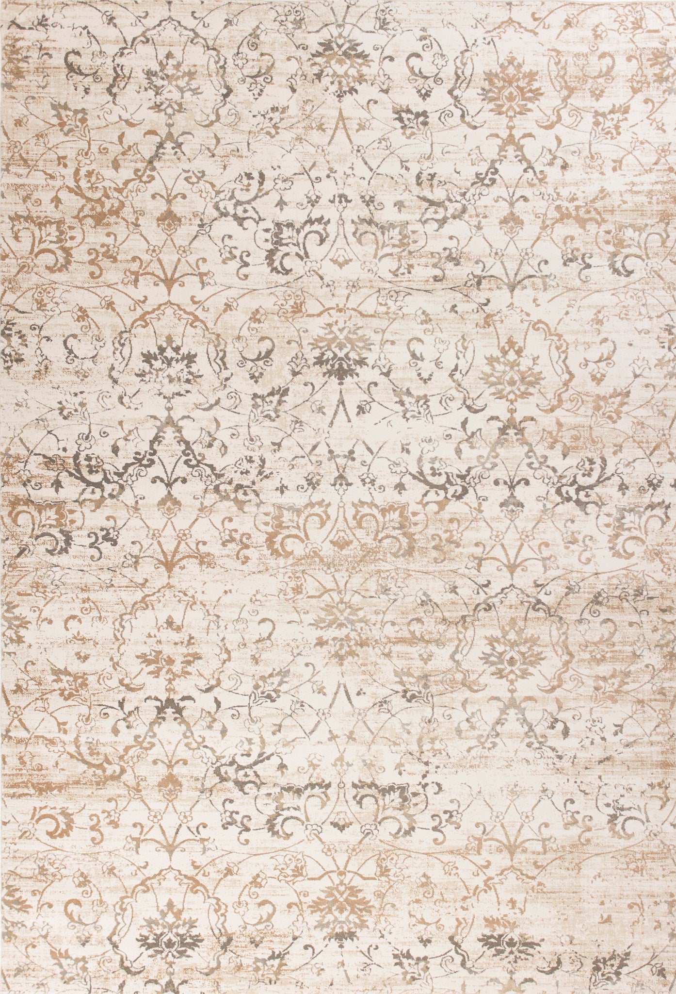 KAS Crete 6521 Ivory/Gold Highland Area Rug – Incredible Rugs and Decor