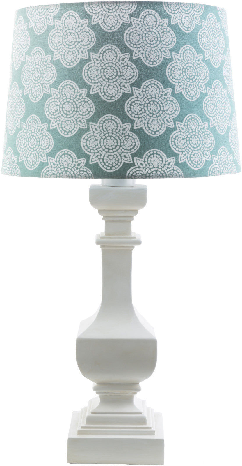Surya Carolina CRI-444 Aqua Print Lamp Table Lamp