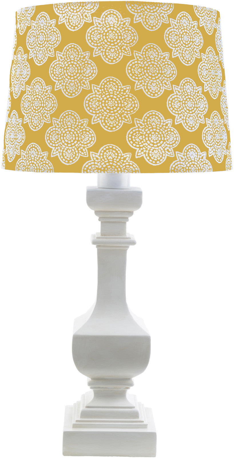 Surya Carolina CRI-445 Yellow Print Lamp Table Lamp