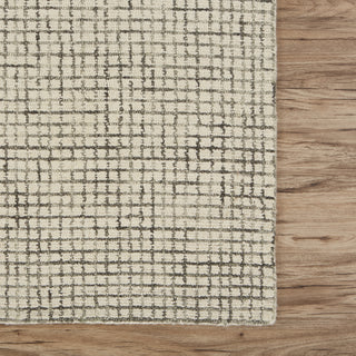 LR Resources Criss Cross 81296 Silver / Ivory Area Rug Alternate Image