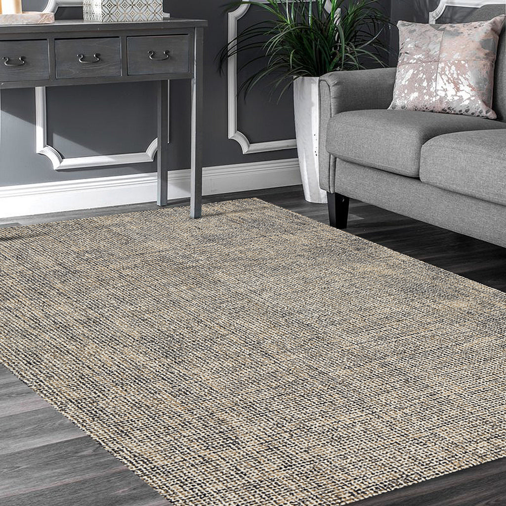 LR Resources Criss Cross 81299 Charcoal/Gold Area Rug Alternate Image Feature