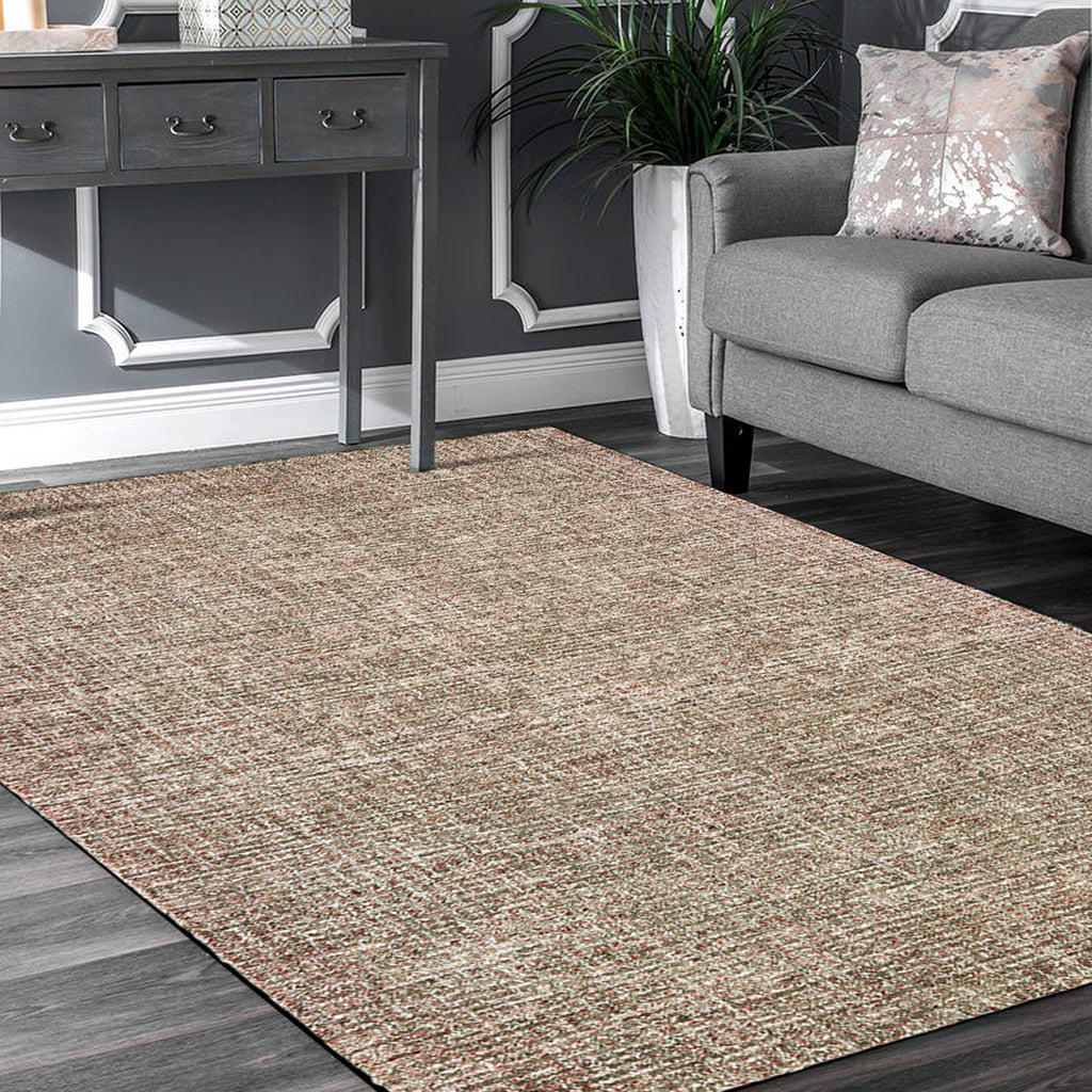 LR Resources Criss Cross 81300 Brown/Red Area Rug Alternate Image Feature