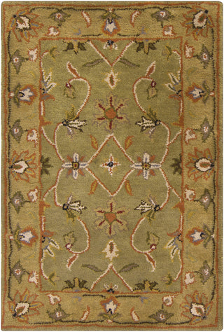 Surya Crowne CRN-6001 Olive Area Rug 2' X 3'