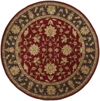 Surya Crowne CRN-6013 Burgundy Area Rug 8' Round