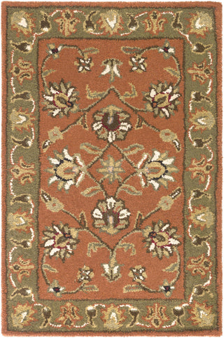 Surya Crowne CRN-6019 Rust Area Rug 2' X 3'