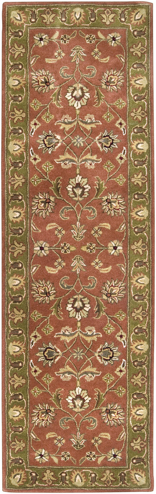 Surya Crowne CRN-6019 Rust Area Rug 2'6'' X 8' Runner