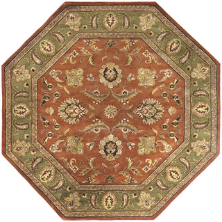 Surya Crowne CRN-6019 Rust Area Rug 8' Octagon