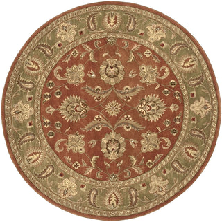 Surya Crowne CRN-6019 Rust Area Rug 8' Round