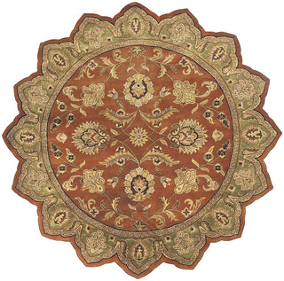 Surya Crowne CRN-6019 Rust Area Rug 8' Star