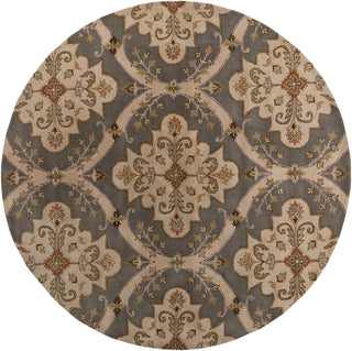 Surya Crowne CRN-6026 Grey Area Rug 8' Round