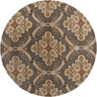 Surya Crowne CRN-6026 Grey Area Rug 8' Round