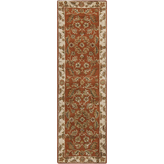 Surya Crowne CRN-6029 Rust Area Rug 2'6'' x 8' Runner