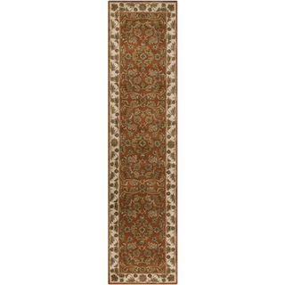 Surya Crowne CRN-6029 Rust Area Rug 3' x 12' Runner