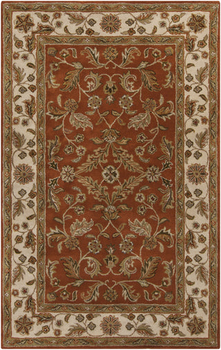 Surya Crowne CRN-6029 Rust Area Rug 5' x 8'