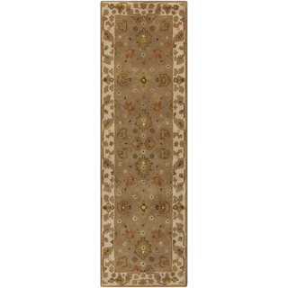 Surya Crowne CRN-6031 Olive Area Rug 2'6'' x 8' Runner