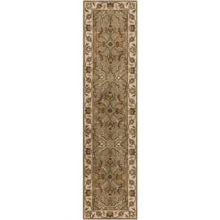 Surya Crowne CRN-6031 Olive Area Rug 3' x 12' Runner