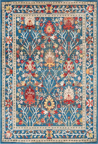 Surya Crafty CRT-2308 Navy Khaki White Burnt Orange Dark Red Olive Bright Yellow Saffron Brown Area Rug main image