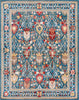 Surya Crafty CRT-2308 Navy Khaki White Burnt Orange Dark Red Olive Bright Yellow Saffron Brown Area Rug Main Image 8 X 10