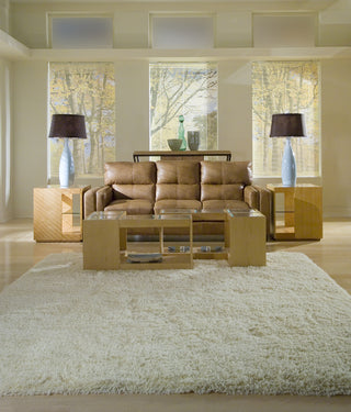 Momeni Comfort Shag CS-10 Ivory Area Rug Roomshot Feature